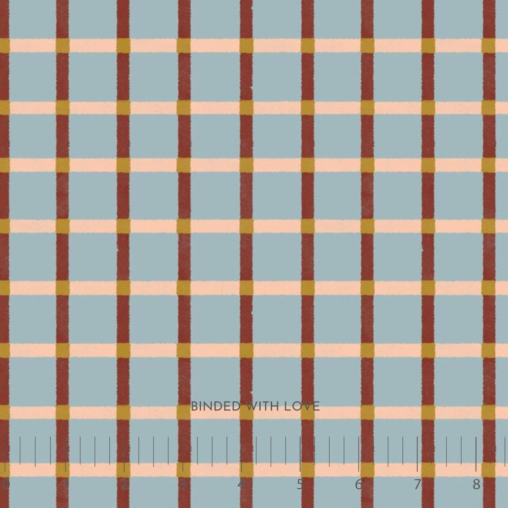 Plaid Blue 228884 | Folky Forest by Soph Rowe