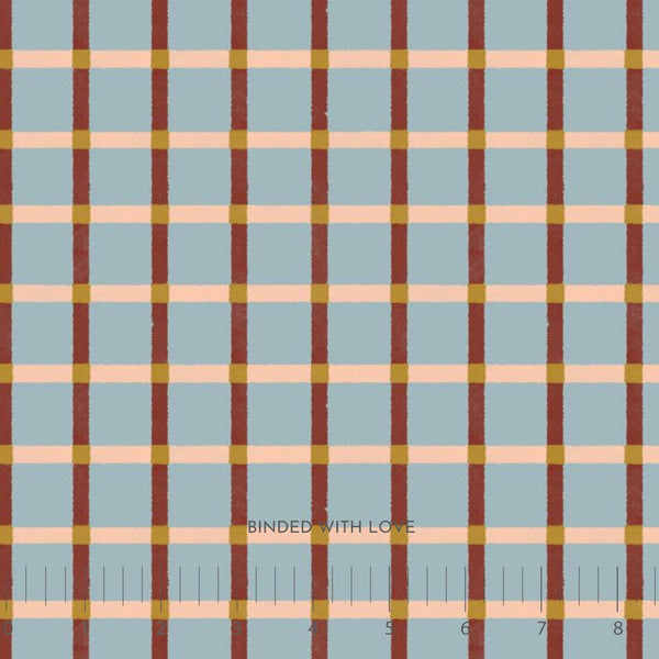 Plaid Blue 228884 | Folky Forest by Soph Rowe