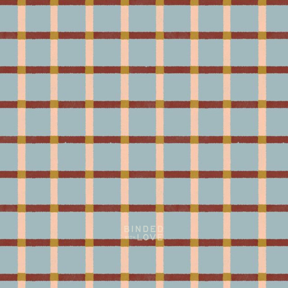Plaid Blue 228884 | Folky Forest by Soph Rowe