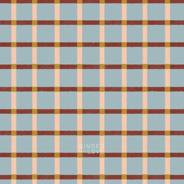 Plaid Blue 228884 | Folky Forest by Soph Rowe