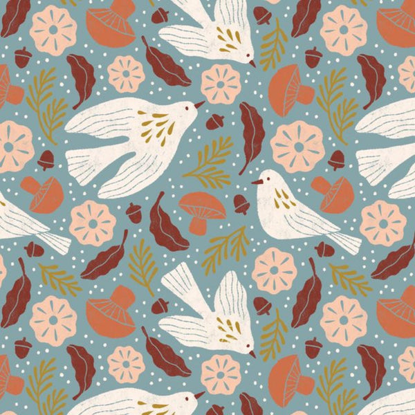 Birds Blue 228893 | Folky Forest by Soph Rowe