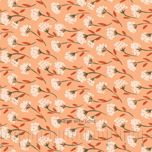 Painted Flower Bunch Coral 229025 | Crimson and Evergreen by Kay’s Illustrations