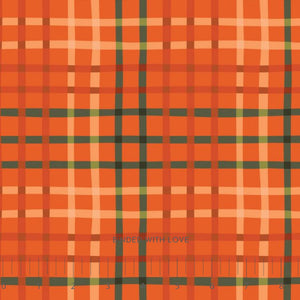 Wavy Fun Checks Red 229027 | Crimson and Evergreen by Kay’s Illustrations