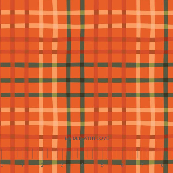 Wavy Fun Checks Red 229027 | Crimson and Evergreen by Kay’s Illustrations