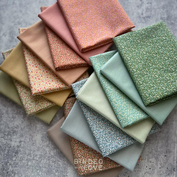 Morning Meadow | Curated Fat Quarter Bundle | 16 Fat Quarters | Modern Quilt Fabric Bundle
