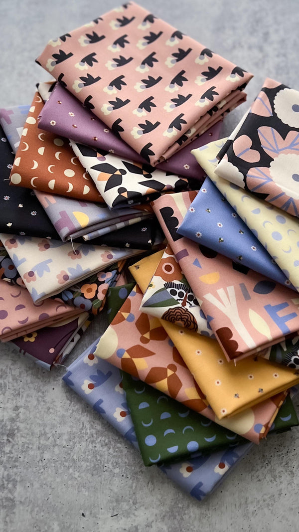 Firefly Moon by Leah Duncan for Cloud9 Fabrics | Complete Collection Bundle | Organic Quilting Cotton | Fat Quarter or Half Yard Bundle