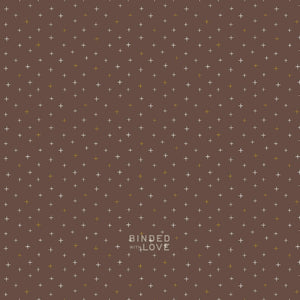 Be Positive Chocolate Brown Metallic CS108-CB33M | Cotton + Steel Basics