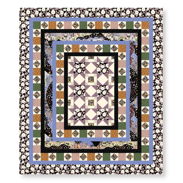 Moth Garden Ivory Multi 229085 | Firefly Moon by Leah Duncan