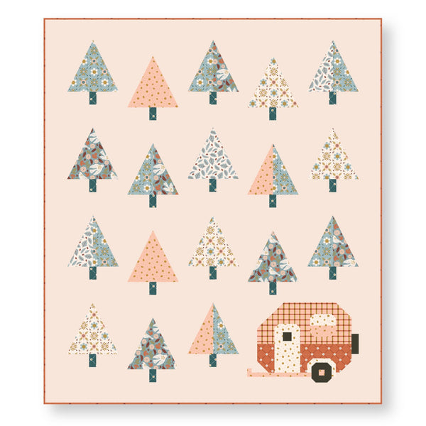 Plaid Peach 228885 | Folky Forest by Soph Rowe