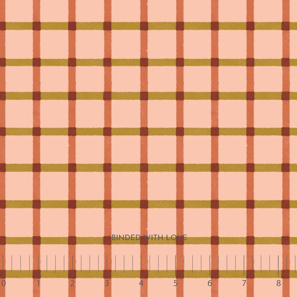 Plaid Peach 228885 | Folky Forest by Soph Rowe