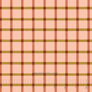 Plaid Peach 228885 | Folky Forest by Soph Rowe