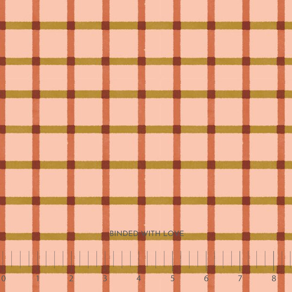 Plaid Peach 228885 | Folky Forest by Soph Rowe