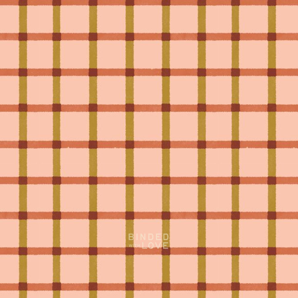Plaid Peach 228885 | Folky Forest by Soph Rowe