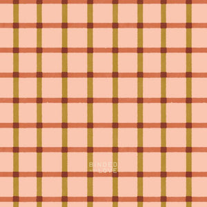 Plaid Peach 228885 | Folky Forest by Soph Rowe