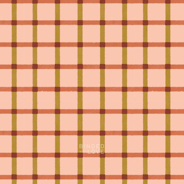 Plaid Peach 228885 | Folky Forest by Soph Rowe