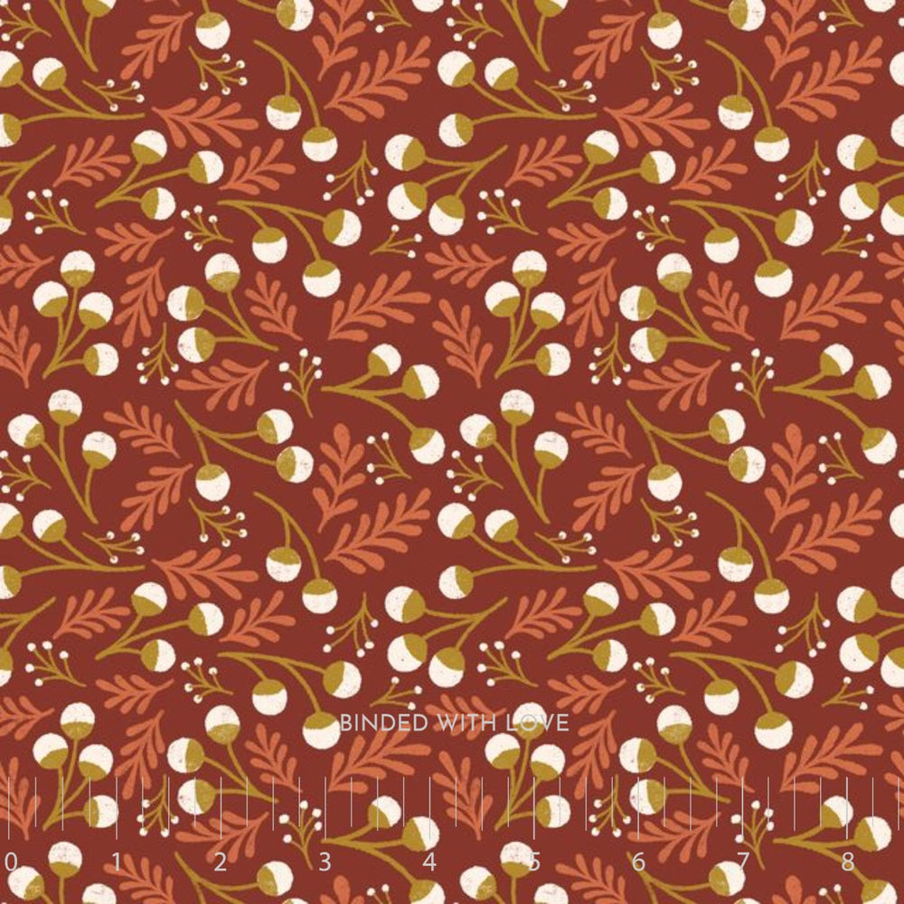 Berries Dark Red 228888 | Folky Forest by Soph Rowe