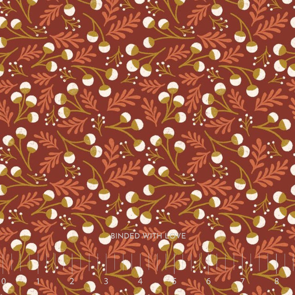 Berries Dark Red 228888 | Folky Forest by Soph Rowe