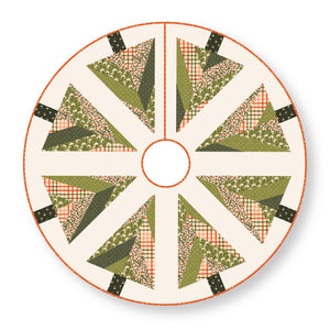 Blooming Little Flowerets White 229019 | Crimson and Evergreen by Kay’s Illustrations