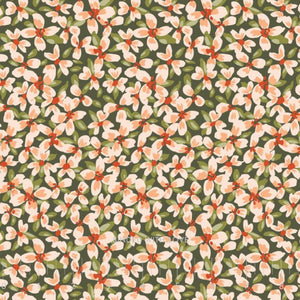 Ditsy Flowerbed Day 229022 | Crimson and Evergreen by Kay’s Illustrations