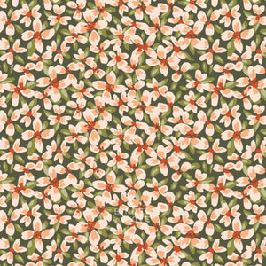 Ditsy Flowerbed Day 229022 | Crimson and Evergreen by Kay’s Illustrations
