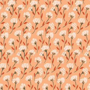 Painted Flower Bunch Coral 229025 | Crimson and Evergreen by Kay’s Illustrations