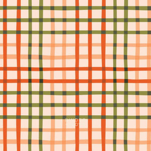 Wavy Fun Checks Blush 229028 | Crimson and Evergreen by Kay’s Illustrations