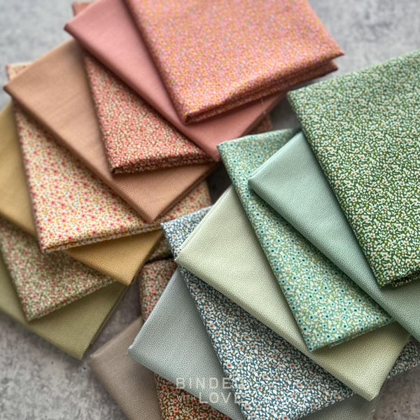 Morning Meadow | Curated Fat Quarter Bundle | 16 Fat Quarters | Modern Quilt Fabric Bundle