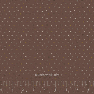 Be Positive Chocolate Brown Metallic CS108-CB33M | Cotton + Steel Basics