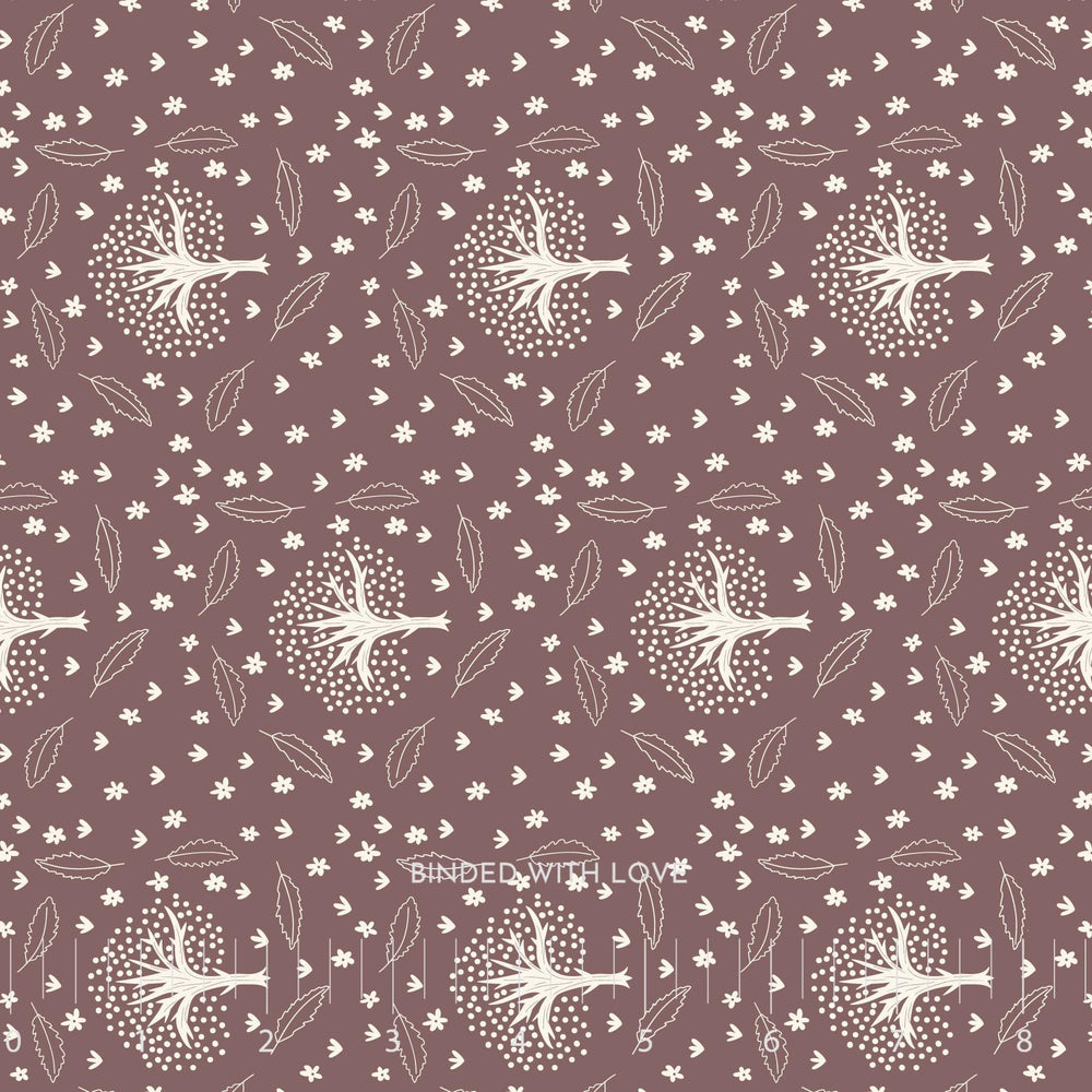 Winter Thicket Red Bean 229519 | Whimsical Forest Floor by Mel Armstrong