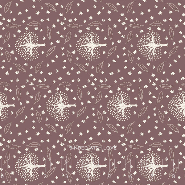 Winter Thicket Red Bean 229519 | Whimsical Forest Floor by Mel Armstrong