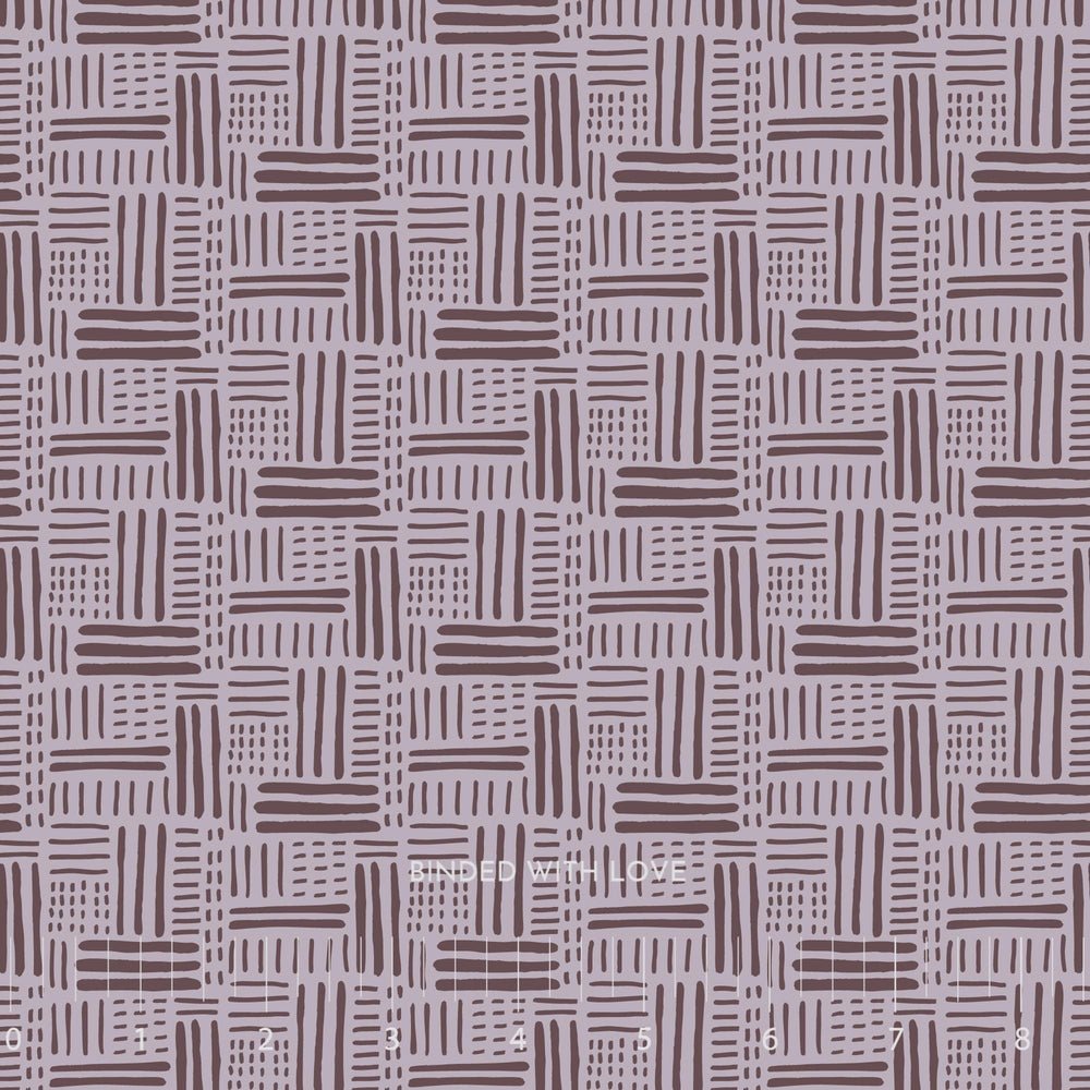 Basket Stitch Lavender Gray 229526 | Whimsical Forest Floor by Mel Armstrong