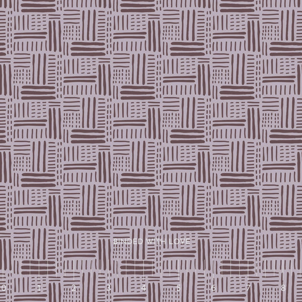 Basket Stitch Lavender Gray 229526 | Whimsical Forest Floor by Mel Armstrong