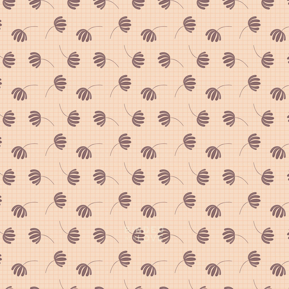Floating Flora Peach 229529 | Whimsical Forest Floor by Mel Armstrong