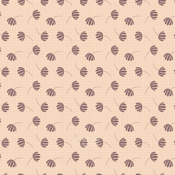 Floating Flora Peach 229529 | Whimsical Forest Floor by Mel Armstrong