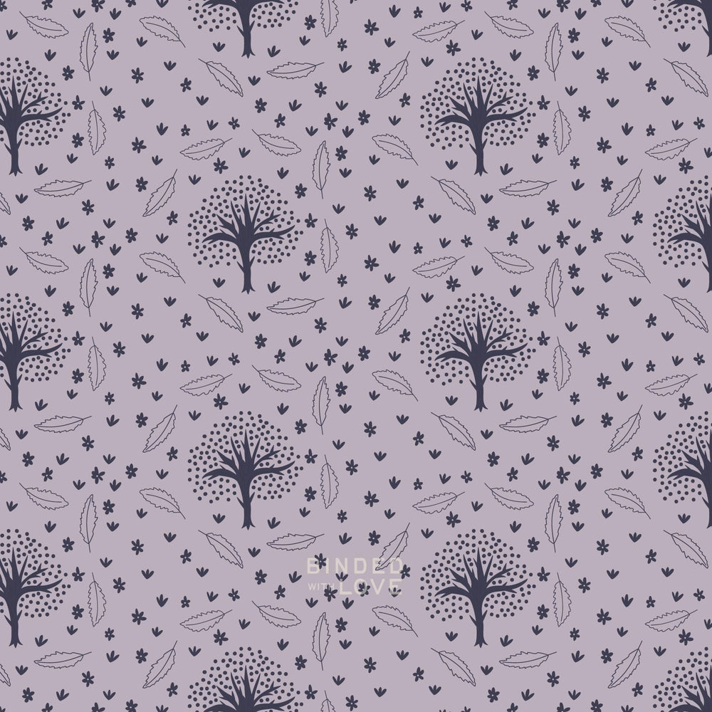 Winter Thicket Lavender Gray 229518 | Whimsical Forest Floor by Mel Armstrong