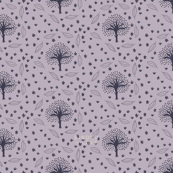 Winter Thicket Lavender Gray 229518 | Whimsical Forest Floor by Mel Armstrong