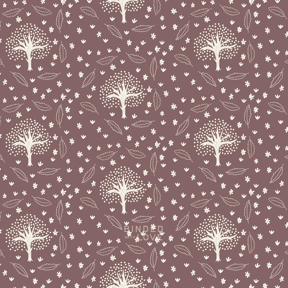 Winter Thicket Red Bean 229519 | Whimsical Forest Floor by Mel Armstrong