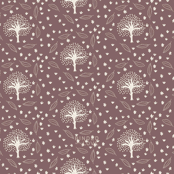Winter Thicket Red Bean 229519 | Whimsical Forest Floor by Mel Armstrong