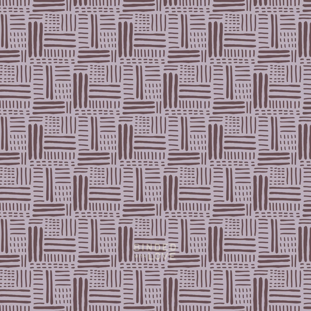 Basket Stitch Lavender Gray 229526 | Whimsical Forest Floor by Mel Armstrong