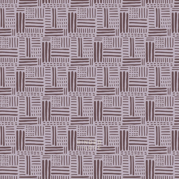 Basket Stitch Lavender Gray 229526 | Whimsical Forest Floor by Mel Armstrong