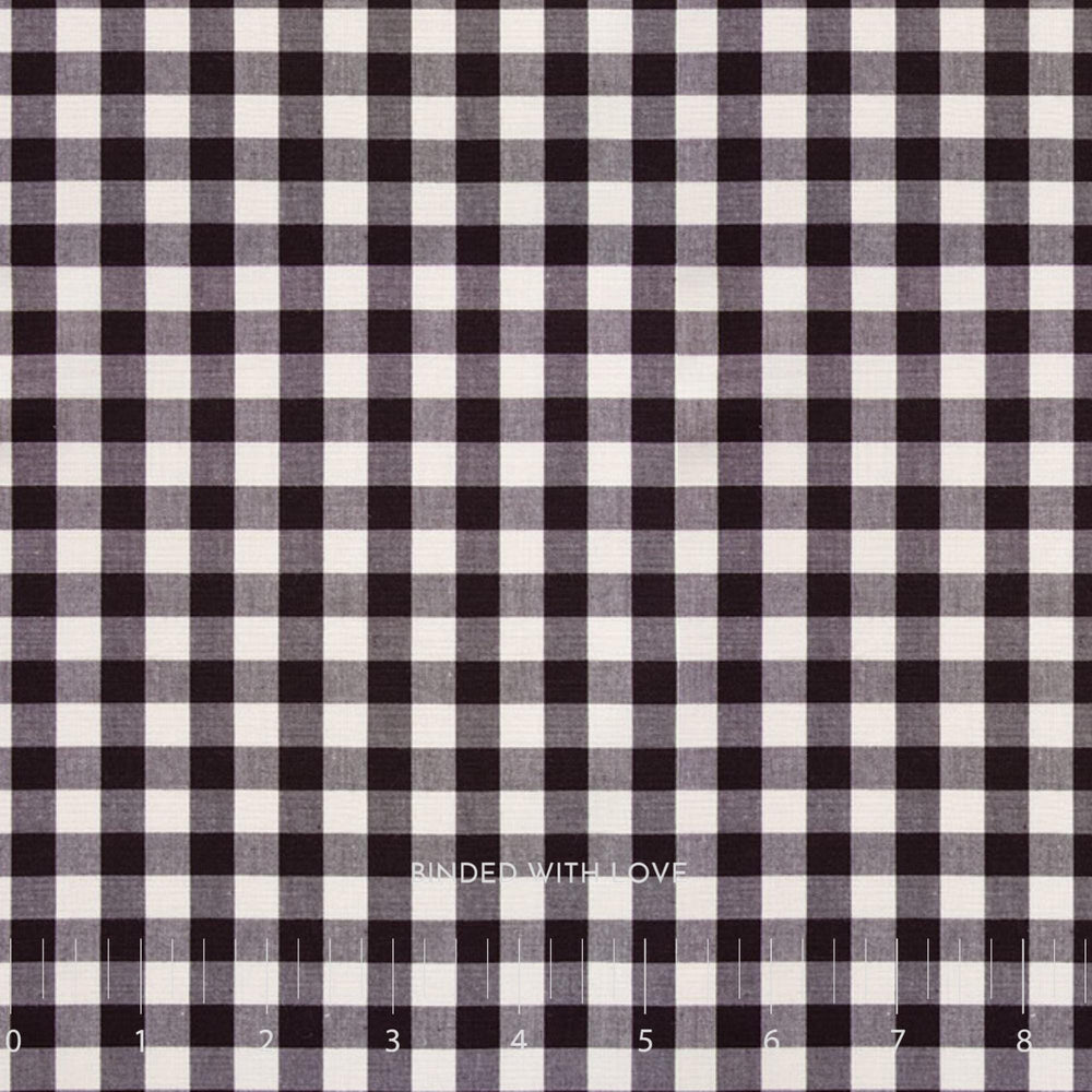 Gingham in Licorice | Picnic Wovens by Suzy Quilts for Art Gallery Fabrics