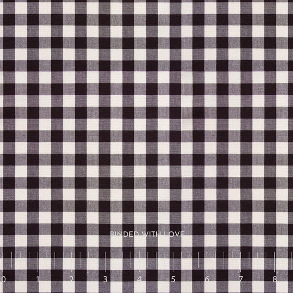 Gingham in Licorice | Picnic Wovens by Suzy Quilts for Art Gallery Fabrics