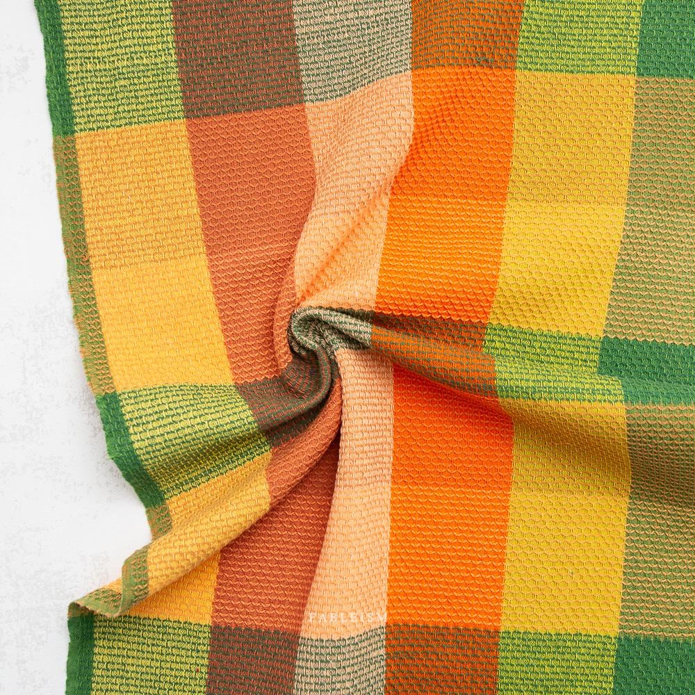 Waffle Happy Checkers in Cider WHC-03-3HC-CIDER | Waffle Happy Checkers by Fableism Supply Co.