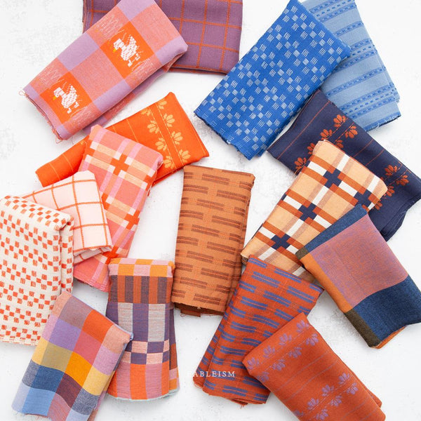 Fine and Dandy 5" Fabric Squares | Fableism Supply Co. | 5 inch Charm Pack | Yarn Dyed Woven Precuts | 48 Pieces