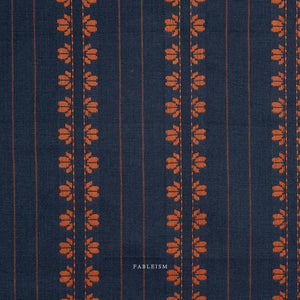 Deco Stripe in Navy/Spice FND-07-DEC-NAVYSPICE | Fine and Dandy by Fableism Supply Co.