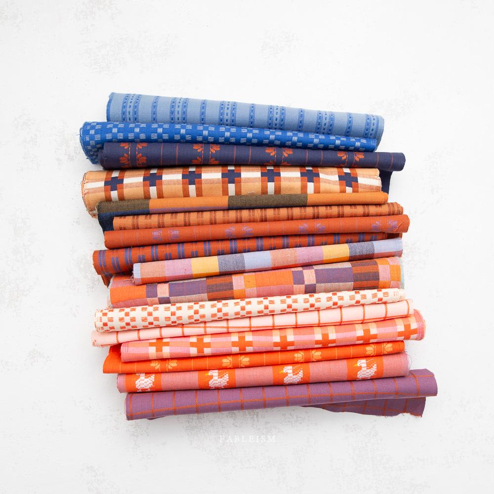 Fine and Dandy Fabric Bundle | Fableism Supply Co. | Full Collection 16 Yarn Dyed Wovens | Quilting Fabric