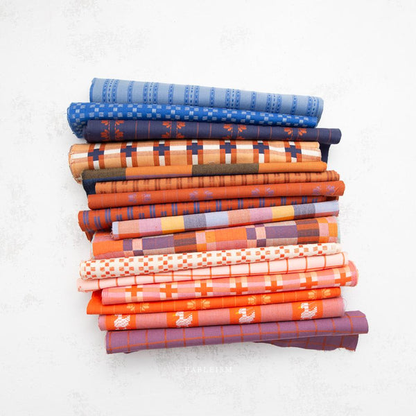 Fine and Dandy Fabric Bundle | Fableism Supply Co. | Full Collection 16 Yarn Dyed Wovens | Quilting Fabric