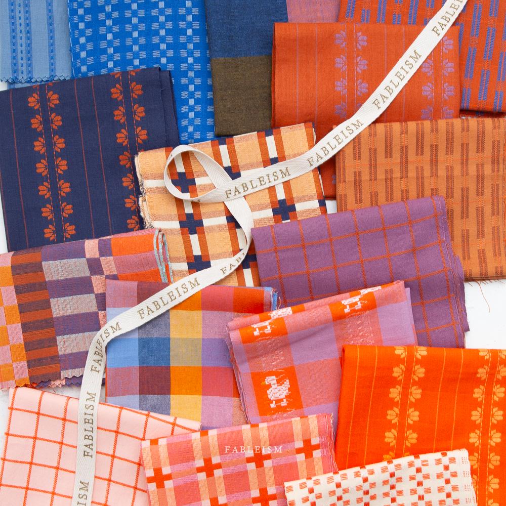 Fine and Dandy Fabric Bundle | Fableism Supply Co. | Full Collection 16 Yarn Dyed Wovens | Quilting Fabric
