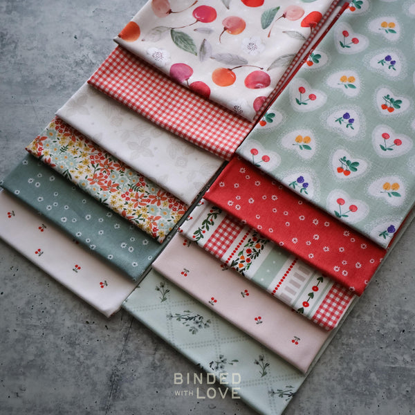 Cherry Orchard Fabric Bundle | Bernadett Urbanovics for FIGO Fabrics | Full Collection 11 prints