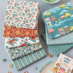 PREORDER Tilda Village Life Autumn Colorway Bundle | Precut Bundle | 17 Prints | Fat Quarter Bundle | Half Yard Bundle